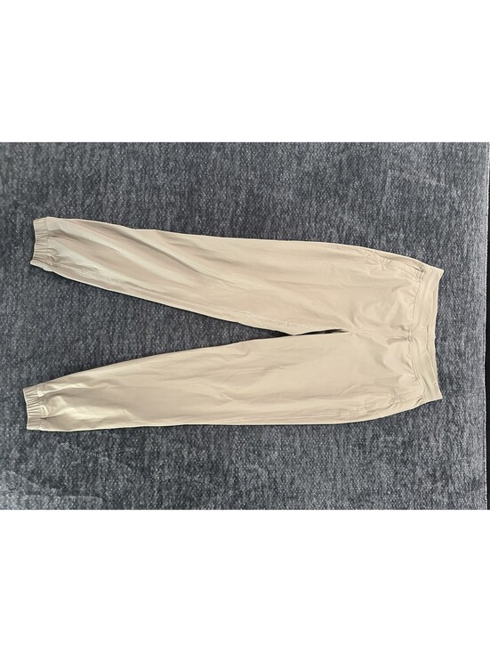 Pants - Lululemon Womens Size 6 Taupe Lightweight Jogger Pants Zip Ankle Athletic Travel